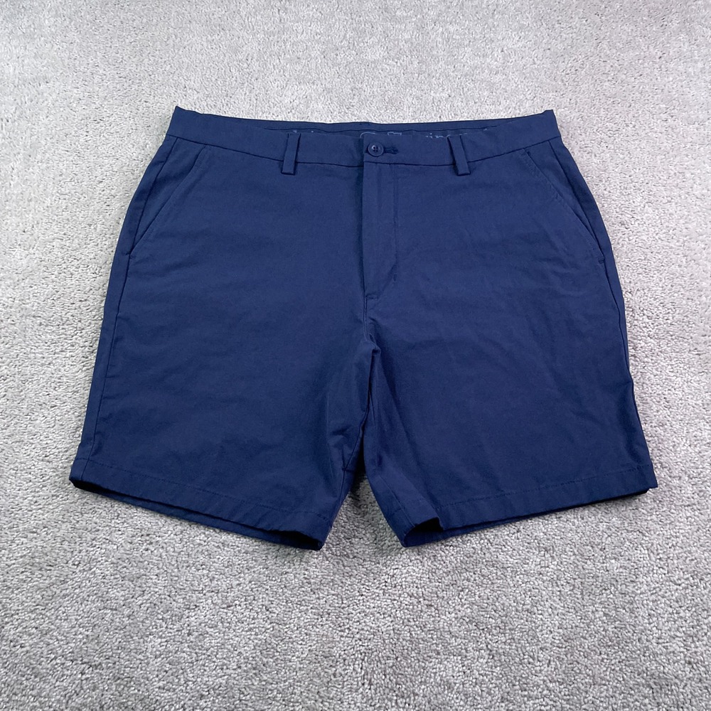 Vineyard Vines Shorts Mens 34 Blue Performance On The Go Golf Active Chino